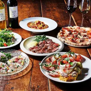 [Ultimate Year-End Party] Wood-fired pizza (DOC), pasta & double main course of domestic beef and Daisen chicken (with all-you-can-drink draft beer)