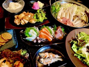 2.5 hours all-you-can-drink included [Akita Enjoyment Course] 9 dishes total 6,000 yen including tax ★Fully private room guaranteed★