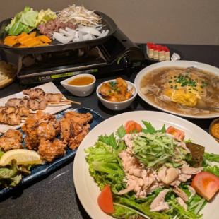 2.5時間プレミアム飲み放題付［鶏づくし　極　コース］全9品税込６０００円★完全個室確約★
