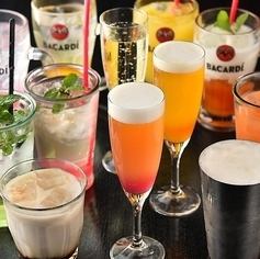 【晚上9點後營業】超值派對套餐，2小時暢飲，5道菜，只需2500日元（含稅）★保證包廂★