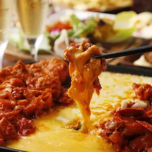 2.5-hour all-you-can-drink included [Cheese Dakgalbi Course] 7 dishes total 4000 yen (tax included) ★Private room guaranteed★