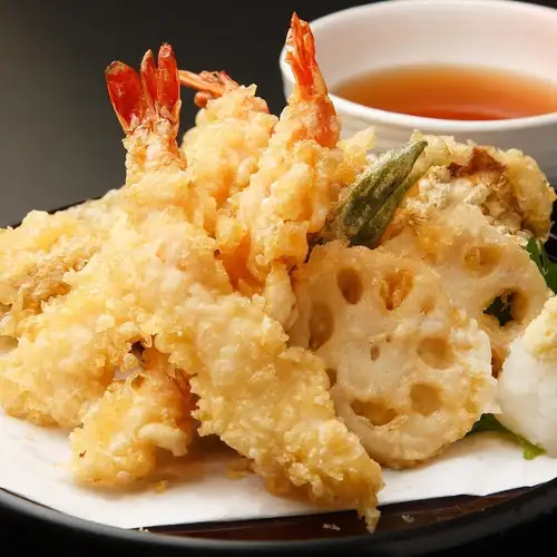 烏賊と野菜の天ぷら盛合せ