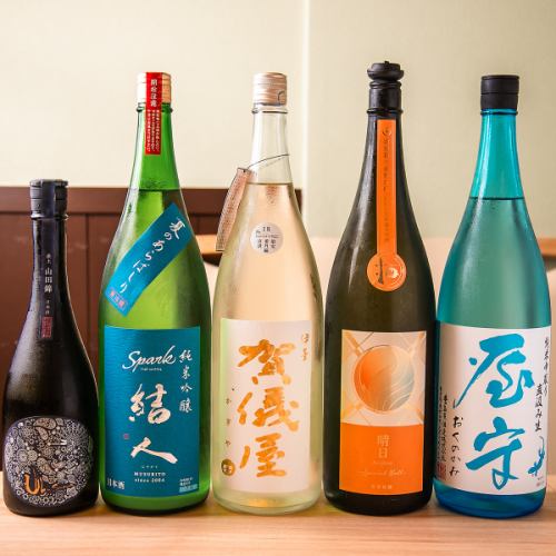 希少銘柄揃い！店主厳選の日本酒セレクション