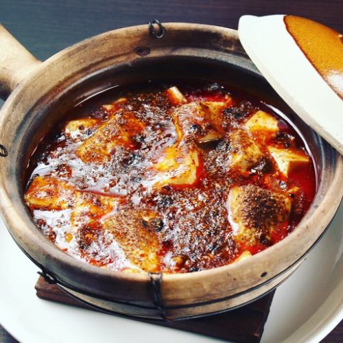 Specially made Sichuan style mapo tofu