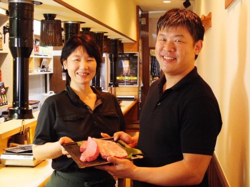 A shop where you can easily eat carefully selected Japanese black beef ♪