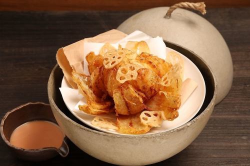 丸ごと玉葱の花火揚げ