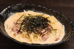 イカ塩辛クリームパスタ