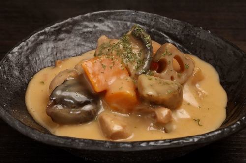根菜と地鶏の和風シチュー