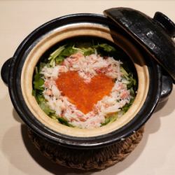 蟹肉鮭魚子燉菜