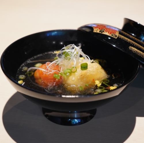 トマトとチーズの揚げ出し