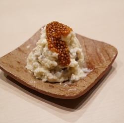 いぶりがっこのポテサラ