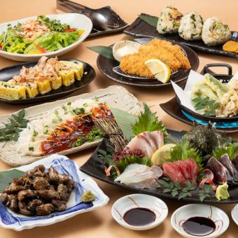 Spring banquet (Sunday to Thursday only) [Cherry blossom viewing] Firefly squid tempura, 4 types of sashimi, fried horse mackerel from Matsuura (120 minutes all-you-can-drink included)