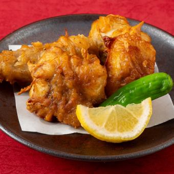 Fried monkfish