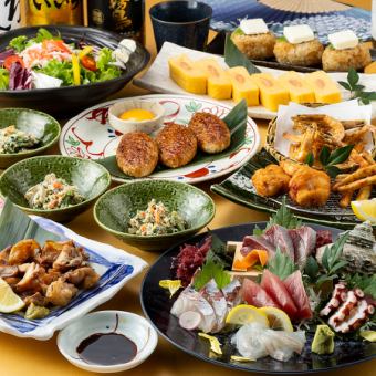 （僅限週日～週四）冬日盛宴【下個月】5種刺身、炸安康魚等（含120分鐘無限暢飲）