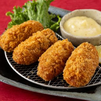[Hiroshima Prefecture] Fried Oysters (4 pieces)
