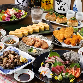 [Sunday-Thursday Only] Winter Banquet [Shimotsuki]: Selected Sashimi, Grilled Chicken Ribs, Monkfish [120-minute All-You-Can-Drink Included]