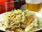 Stir-fried makomo bamboo and pork