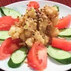 Plump shrimp mayonnaise