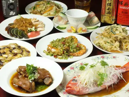 【ご宴会コース】北京ダック・ショーロンポーなどの名物料理から旬の魚や台湾野菜を使ったコース