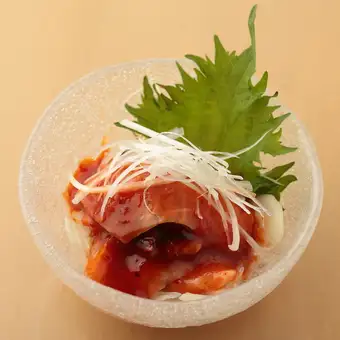 サーモンの生キムチ