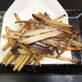 さつまいもハニバターポテト/ハニバターさつまいも揚げ
