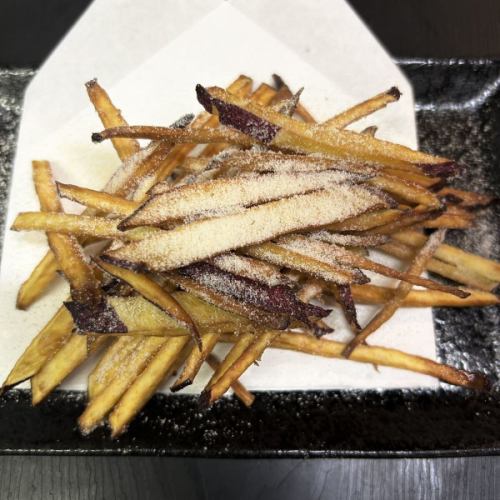 さつまいもハニバターポテト/ハニバターさつまいも揚げ