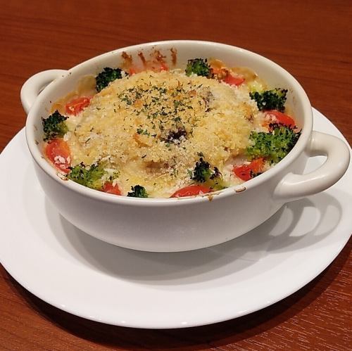 【松戸の安藤豆腐店のおからをつなぎに使用】つくねバーグのドリア