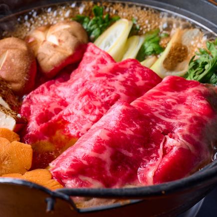 Chef's choice of 5 skewers and a choice of hot pot course (3 hours of all-you-can-drink included) 6,000 yen