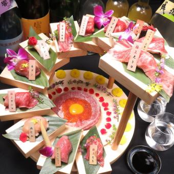 [Reservation only for seats] First in Kansai! [Limited to 1 group per day] "12 kinds of luxurious meat sushi 'Spiral staircase assortment'"