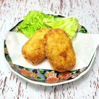 手作りカニクリームコロッケ