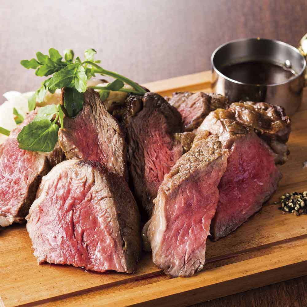 焼き方にこだわったホルモンフリー牛のステーキは絶品です♪