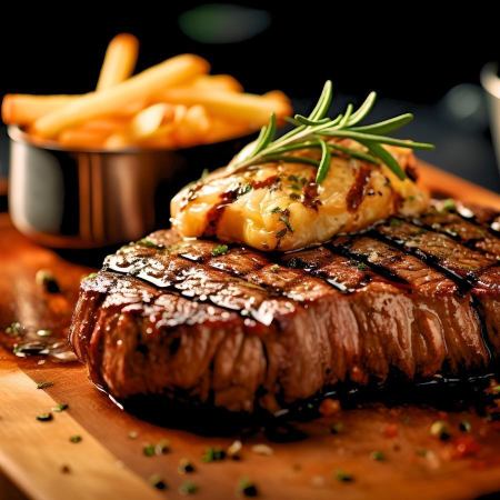 [Welcome/Farewell Party] Double main course of Takumi beef steak and roast beef with two types of craft beer. 2.5 hours of all-you-can-drink for 8,000 yen.