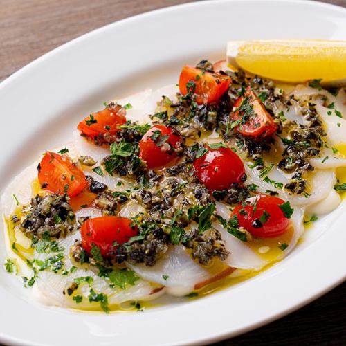 Hokkaido Octopus Carpaccio with Mashed Potato Sauce