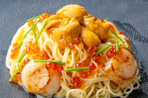 [New release] Premium sea urchin spaghetti ~ Hokkaido saltwater sea urchin, scallops, and salmon roe ~