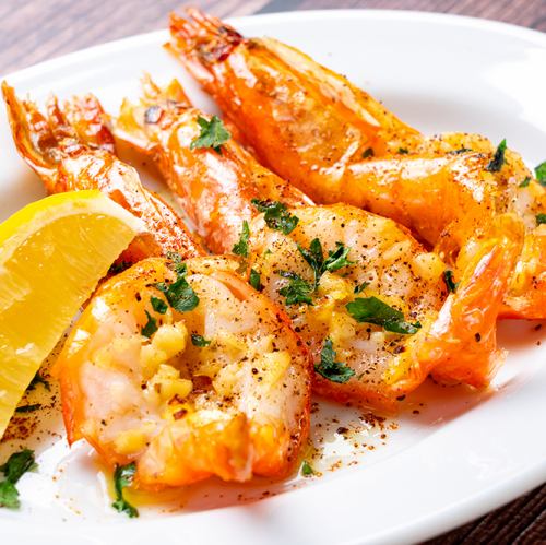 Oven-baked shrimp (3 pieces)