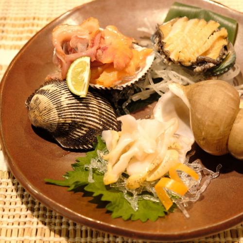 [Exquisite!!] "Assorted shellfish sashimi" procured from all over the country for each season