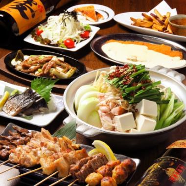 [Excellent skewer course] that will please men and women of all ages. 12 dishes including 5 types of charcoal-grilled skewers and the famous fried chicken nanban, 150 minutes, all-you-can-drink 5,000 yen