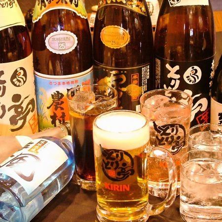 We have a large number of sake and shochu.