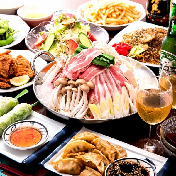 [For various banquets♪] 3-hour all-you-can-drink course with hearty creative dishes!!