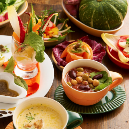 お客様の要望から誕生したカフェのLunchコース⇒料理6品2580円