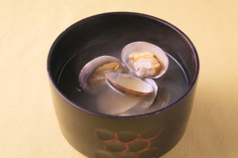 Asari miso soup