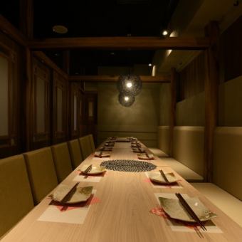 [Private room] [4 to 30 people] Completely private room seats for banquets ♪ Recommended seats for banquets with a large number of people such as company banquets! Excellent access with a 2-minute walk from Umeda Station and Osaka Station [Umeda Seafood Japanese Sake Private Room Banquet All-you-can-drink Shabushabu Nabe Birthday]