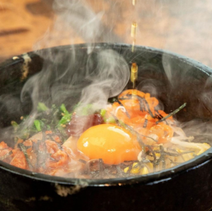 Stone cooked bibimbap