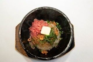 Stone grilled garlic rice