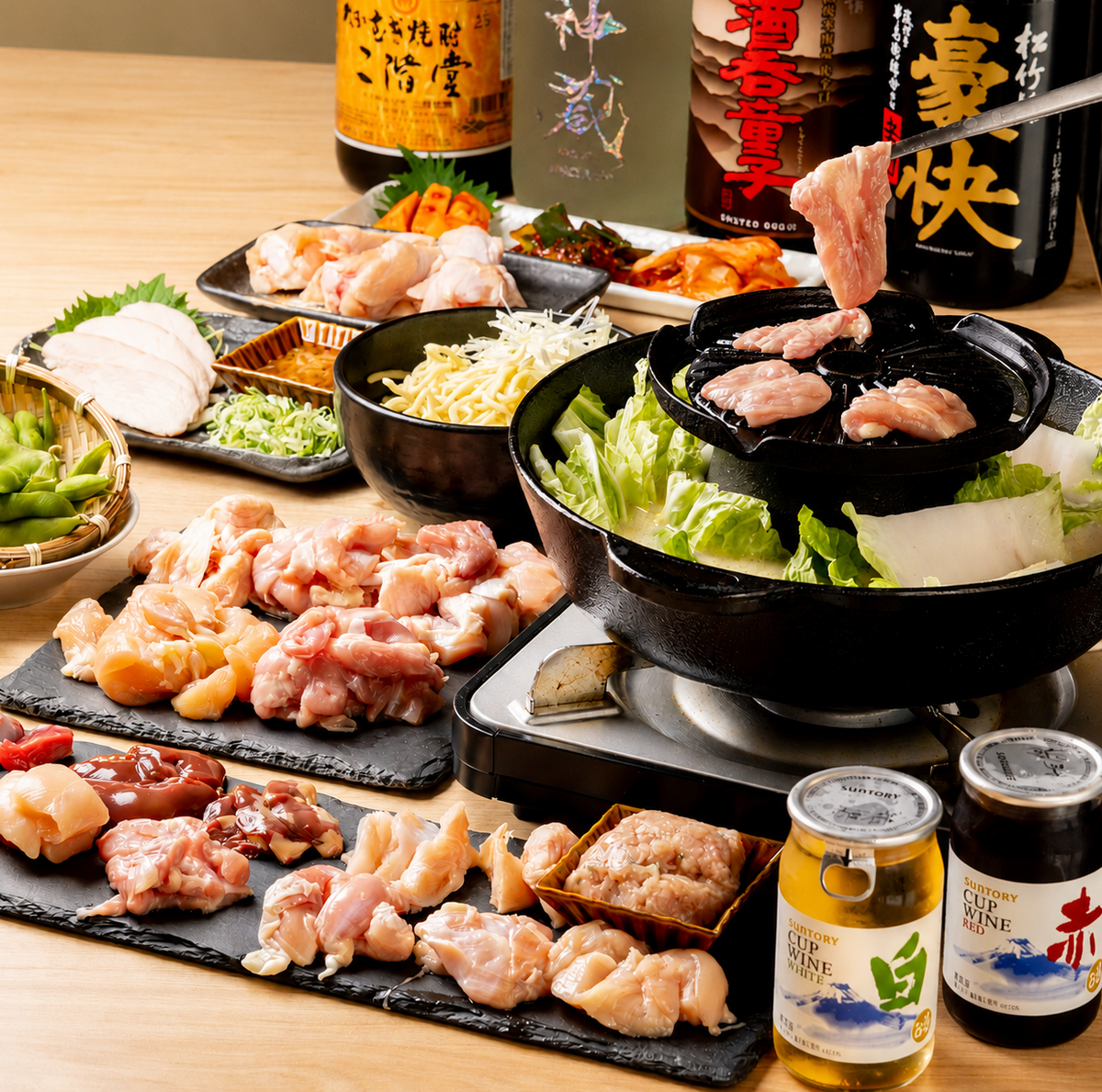 名物鶏焼肉鍋が楽しめる店★