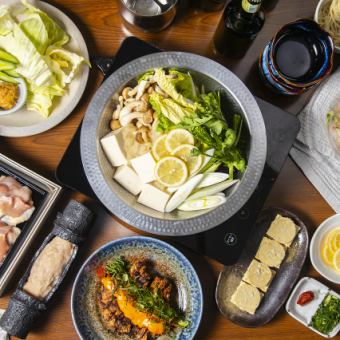 [Winter only] Tosa Hachikin chicken hot pot plan (2 hours of all-you-can-drink included)