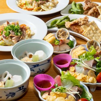 【宴会用】非常满足的≪炸鸡、生鱼片、关东煮的松套餐≫+2小时无限畅饮3,900日元（含税）