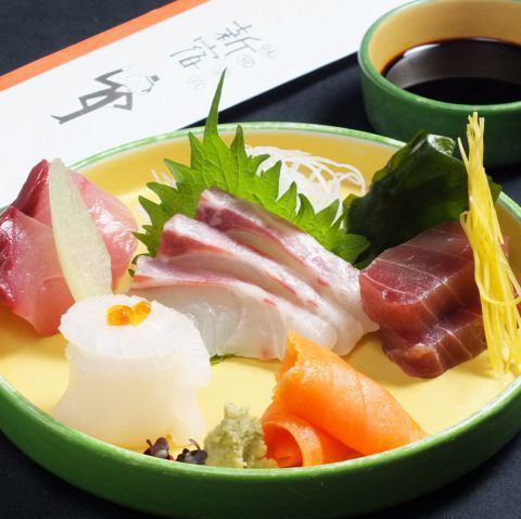 Delicious fresh sashimi ♪