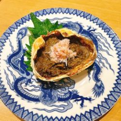 Snow crab, crab meat and shell grilled