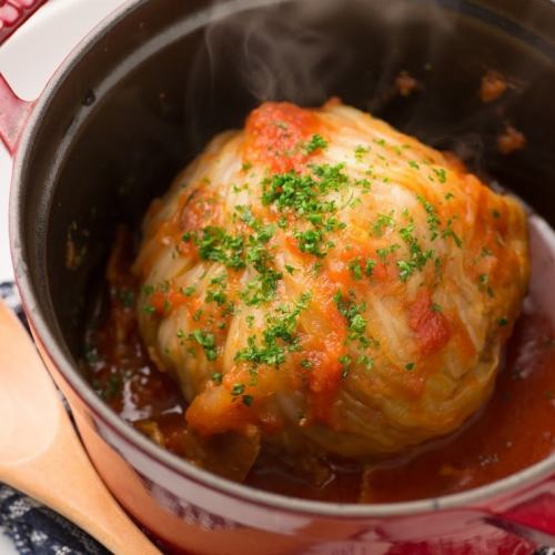 천천히 끓인 롤 양배추